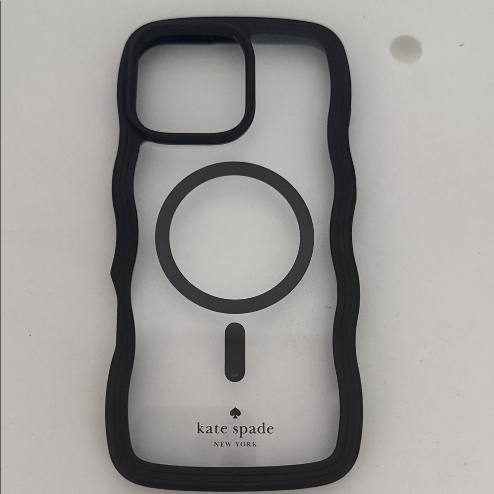 kate spade Clear Black MagSafe-Compatible Phone Case